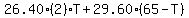+26.40%282%29%2AT+%2B+29.60%2865+-+T%29+