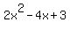 +2x%5E2-4x%2B3+