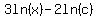 +3ln%28x%29+-+2ln%28c%29+