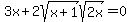 +3x+%2B+2sqrt%28x%2B1%29sqrt%282x%29+=+0+