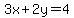 +3x+%2B+2y+=+4+