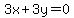 +3x+%2B+3y+=0+
