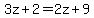 +3z+%2B+2+=+2z+%2B+9+