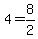 +4+=+8%2F2+