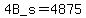 +4B_s+=+4875+%96+4375