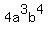 +4a%5E3b%5E4+