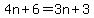 +4n+%2B+6+=+3n+%2B+3+