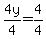 +4y%2F4+=+4%2F4+