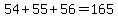 +54+%2B+55+%2B+56+=+165+