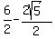 +6%2F2+-+%282sqrt%285%29%29%2F2+