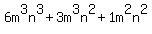 +6m%5E3n%5E3%2B3m%5E3n%5E2%2B1m%5E2n%5E2+