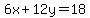 +6x%2B12y=18+