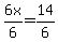+6x%2F6+=+14%2F6+