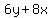 +6y+%2B+8x+