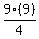 +9%289%29%2F4+