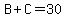 +B+%2B+C+=+30.00+