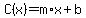 +C%28x%29+=+m%2Ax+%2B+b+