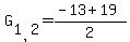 +G%5B1%2C2%5D+=%28-13+%2B+19%29+%2F+2