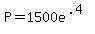 +P=1500e%5E%28.4%29+
