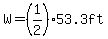 +W+=+%281%2F2%29+53.3ft+