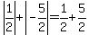 +abs%281%2F2%29+%2B+abs%28-5%2F2%29+=+1%2F2+%2B+5%2F2+