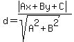 +d+=+%28abs%28Ax%2BBy+%2B+C%29%29%2F%28sqrt%28A%5E2+%2B+B%5E2%29%29+