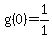 +g%280%29=+1%2F1+