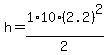 +h+=+1%2F2+%2A+10+%2A+%282.2%29%5E2