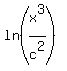 +ln%28x%5E3%2Fc%5E2%29+