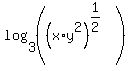 +log%283%2C+%28%28x%2Ay%5E2%29%5E%281%2F2%29%29%29+