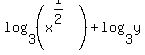 +log%283%2C+%28x%5E%281%2F2%29%29%29+%2B+log%283%2C+y%29+
