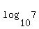+log+%2810%2C7%29+