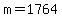 +m+=+1764+