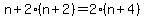 +n+%2B+2%28n%2B2%29+=+2%28n%2B4%29+