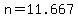+n+=+11.667+