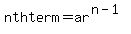 +nth+term+=+ar%5E%28n-1%29+
