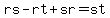 +rs+-+rt+%2B+sr+=+st+