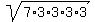 +sqrt%287%2A3%2A3%2A3%2A3%29+