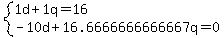+system%28+%0D%0A++++1%5Cd+%2B+1%5Cq+=+16%2C%0D%0A++++-10%5Cd+%2B+16.6666666666667%5Cq+=+0+%29%0D%0A++
