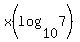 +x%28log+%28+10%2C7%29%29+