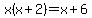 +x%28x+%2B+2%29+=+x+%2B+6+