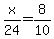 +x%2F24=8%2F10+