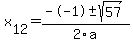 +x%5B12%5D+=+%28--1%2B-sqrt%28+57+%29%29%2F2%5Ca