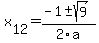 +x%5B12%5D+=+%28-1%2B-sqrt%28+9+%29%29%2F2%5Ca