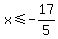 +x+%3C=+-17%2F5+