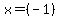 +x+=+%28-1%29
