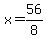 +x+=+56%2F8+