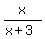 +x++%2F+%28x+%2B+3%29+