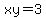 +xy=3