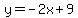+y=-2x%2B9+